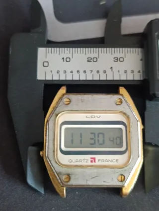 Reloj LOV Quartz France Digital Oro/Plata