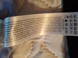 Pantalón Mango lentejuelas malva Talla M