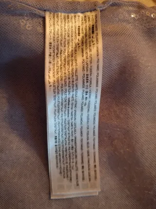 Pantalón Mango lentejuelas malva Talla M