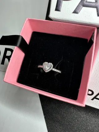 Anillo Pandora Corazón Plata