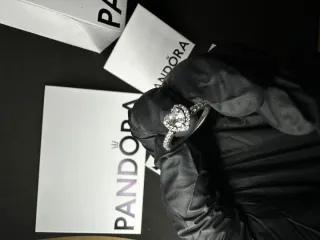 Anillo Pandora Corazón Plata