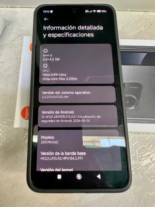 Xiaomi Redmi 14 Azul Nuevo con 3 años de garantía.