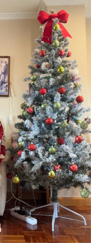 Árbol de Navidad nevado