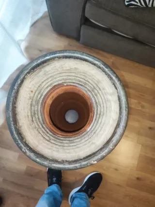 Jarrón de cerámica terracota