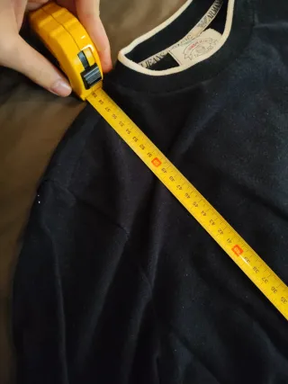 Camiseta Armani Jeans manga larga negra