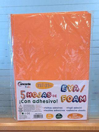 5 Hojas EVA FOAM Adhesivas A4