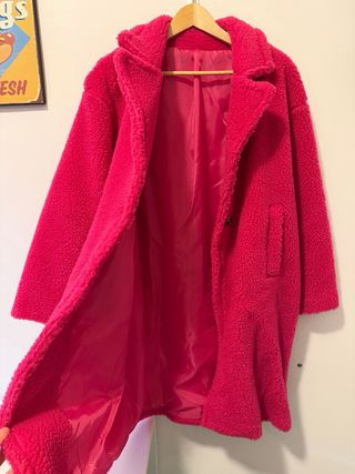 Cappotto Teddy Foderato Fucsia