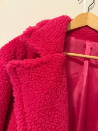 Cappotto Teddy Foderato Fucsia