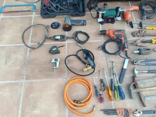 Lote taller móvil lampista, fontanero, carpintero