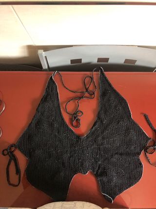 top de mariposa vintage