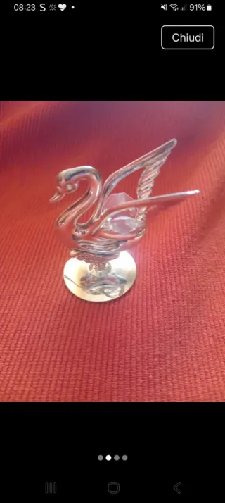 Oggetti Murano e Swarovski da vetrina