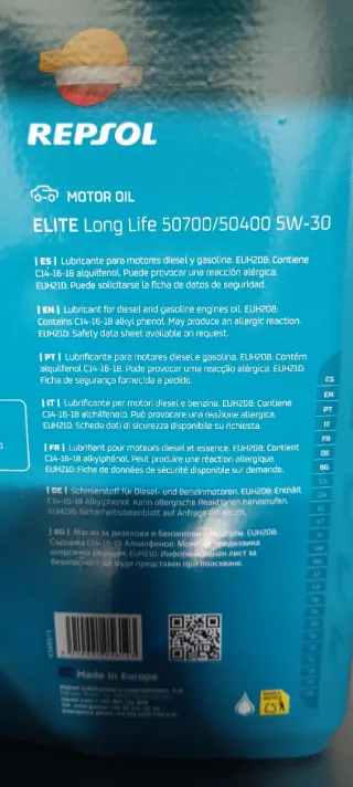 Aceite Repsol ELITE 5W-30 5L