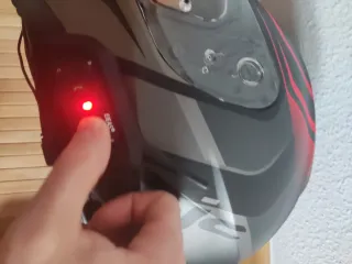 Casco Moto HJC C70 Negro y Rojo (Talla M)