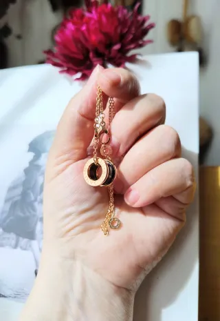 Collar 4 Bandas "Oro" Rosa