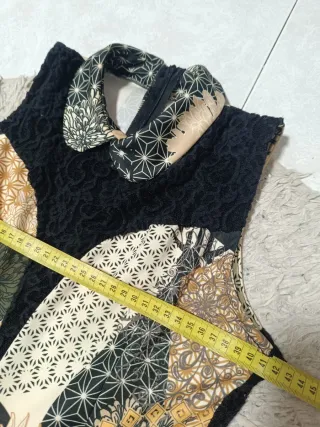 Vestido Boho Vintage Patchwork Mujer