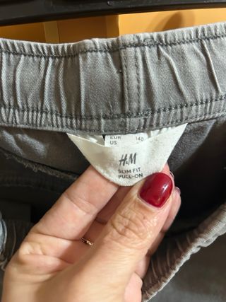Pantaloni bambino grigi