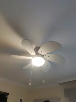 Lámparas Ventilador Techo Habitación (2 unidades)