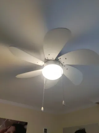 Lámparas Ventilador Techo Habitación (2 unidades)