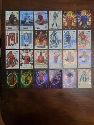 Cromos de fútbol coleccionables