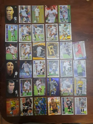 Cromos de fútbol coleccionables