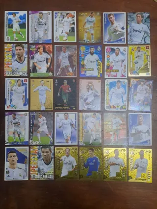 Cromos de fútbol coleccionables
