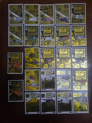 Cromos de fútbol coleccionables