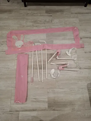 Barrera de seguridad infantil rosa