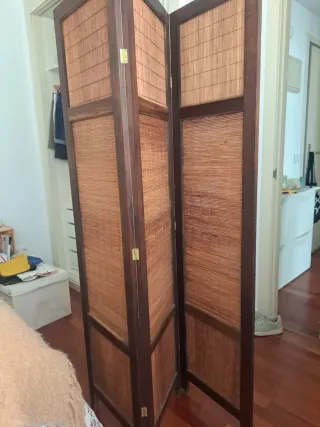 Biombo de madera 3 hojas