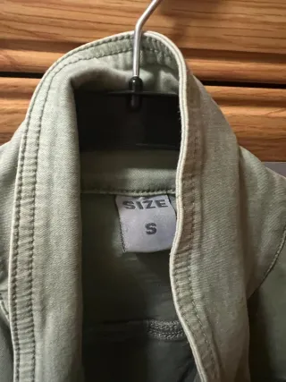 Cazadora vaquera verde Talla S
