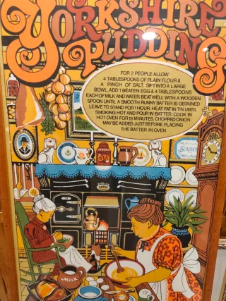 Cuadro Yorkshire Pudding Tela Marco Madera