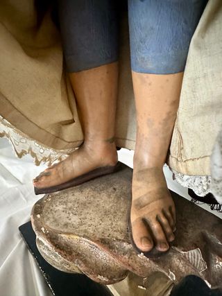 Talla Sta Teresa capipota grande ojos cristal