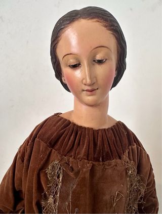 Talla Sta Teresa capipota grande ojos cristal