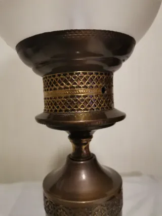 Lampada da tavolo ottone antico nr 15