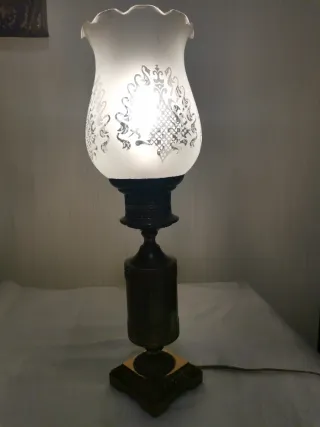 Lampada da tavolo ottone antico nr 15