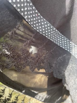 Vestido Zara lunares con encaje