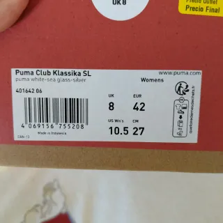 Zapatillas Puma Blancas y Azules