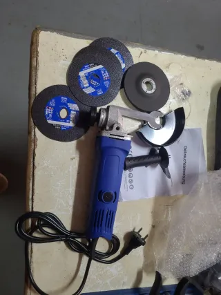 Miniamoladora 115mm + discos