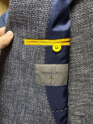Blazer Manuel Ritz Azul y Gris