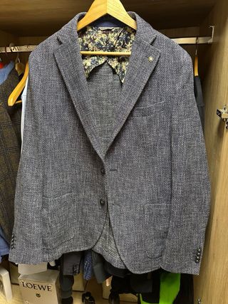 Blazer Manuel Ritz Azul y Gris