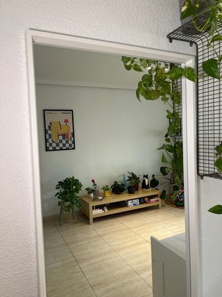 Espejo Blanco Marco Madera