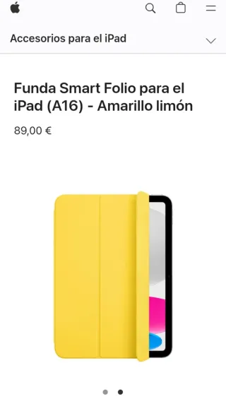 Apple Funda Smart Folio para el iPad (A16) - Amarillo limón