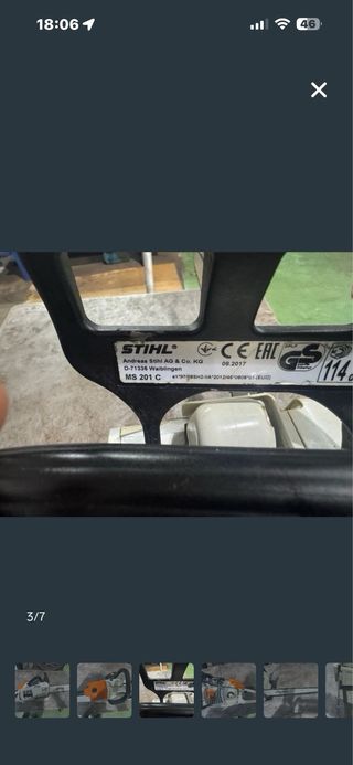 Motosierra Stihl MS 201cm