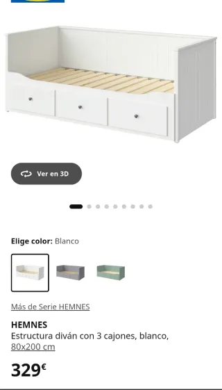 Cama doble con cajones