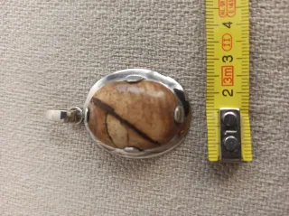 Colgante Plata Ojo de Tigre Marrón