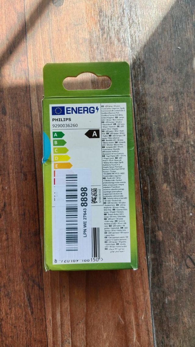 Lâmpada LED Philips E14 2.3W Branca 4000K