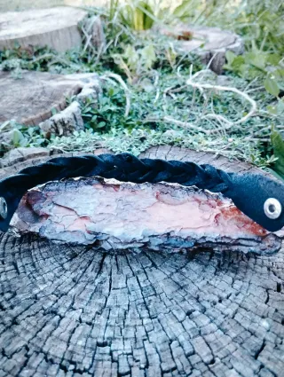 Pulsera de Piel Auténtica Trenzada con Nudo Celta