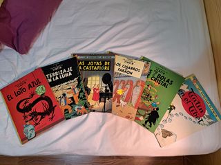Lote de 6 comics de Tintin