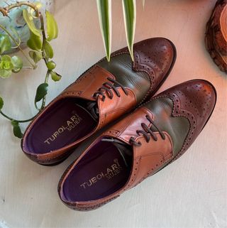 Zapatos Mujer Tricolor Cordones