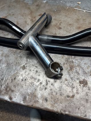 Potencia y 2 Manillares MTB potencia de acero 25'4