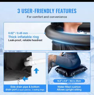 Bañera de Hielo VEVOR Negra